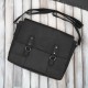 Men's leather shoulder bag for laptop black vintage Paolo Peruzzi SL-09-BL