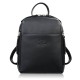 Dámský kožený městský batoh malý černý elegantní Paolo Peruzzi AY-26-BL