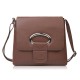 Torebka damska skórzana na ramię brązowa listonoszka klasyczna pojemna Paolo Peruzzi AY-19-BR