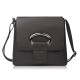 Women's leather shoulder bag dark brown postbag classic capacious Paolo Peruzzi AY-19-DBR