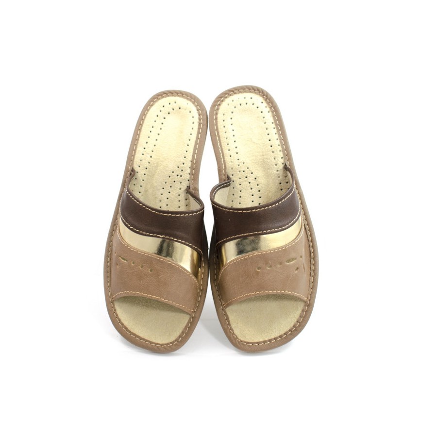 Kapcie damskie R.39 z wkładką ortopedyczną komfort i relaks dla stóp KD-16-BR-39