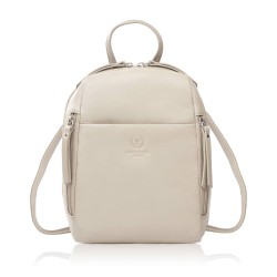 Dámský kožený městský batoh malý černý elegantní Paolo Peruzzi AY-26-BL