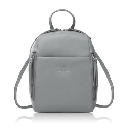 Dámský kožený městský batoh malý černý elegantní Paolo Peruzzi AY-26-BL