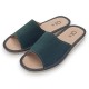 Eleganckie kapcie damskie R.40 domowe klapki skóra naturalna zamsz premium KD-19-GRE-40