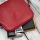Mała torebka damska skórzana kopertówka na ramię crossbody do ręki czerwona Paolo Peruzzi AY-24-RD