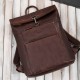 SL-02-BR leather backpack and SL-05-BR women's kidney pouch Paolo Peruzzi gift set ZUP-151-BR