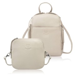 Listonoszka męska AY-01 i portfel męski ze skóry i canvasu AY-06 zestaw upominkowy Paolo Peruzzi ZUP-153-BR