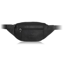 Pánské kožené pouzdro na opasek ledvinově hnědé vintage prostorné Paolo Peruzzi AY-29-HBR