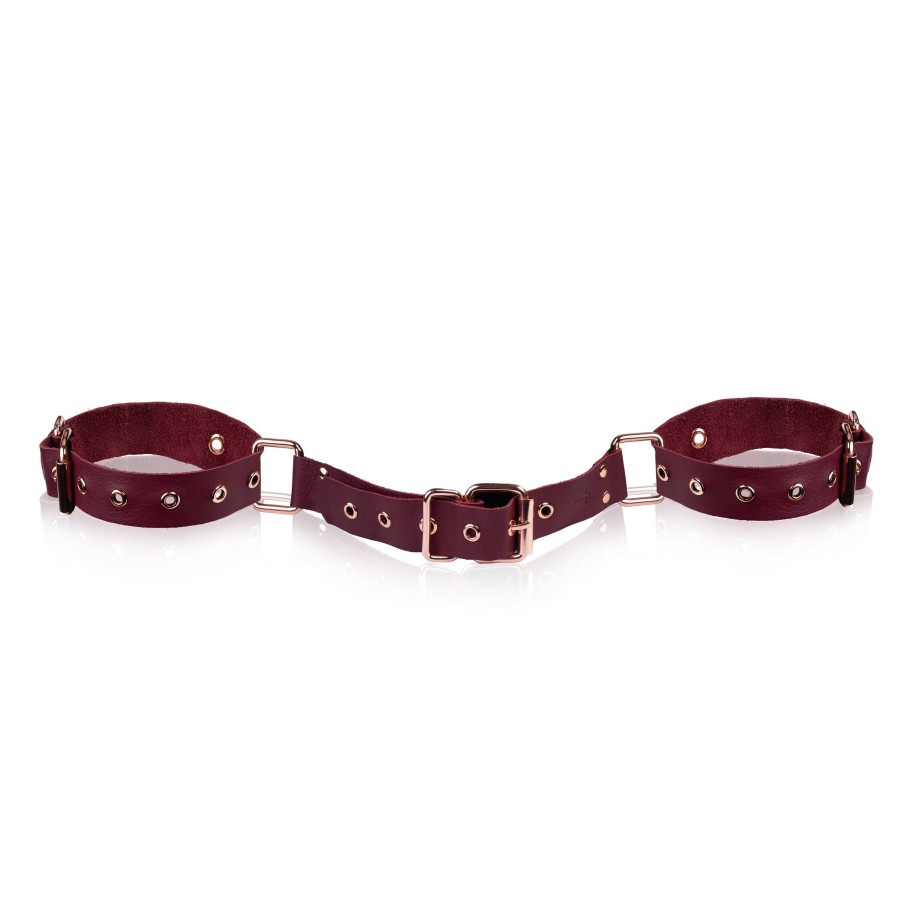 Skórzane kajdanki handcuffs czarne Sessuale SES-05-BL