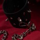 Sessuale skórzana obroża z ćwiekami czarna SES-06-BL