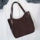 Women's large leather shoulder bag Paolo Peruzzi Z-09-BR
