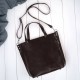 Women's large leather shoulder bag Paolo Peruzzi Z-09-BR