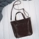 Women's large leather shoulder bag Paolo Peruzzi Z-09-BR