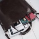 Women's large leather shoulder bag Paolo Peruzzi Z-09-BR