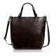 Women's large leather shoulder bag Paolo Peruzzi Z-09-BR