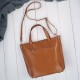 Women's large leather shoulder bag Paolo Peruzzi Z-09-BR
