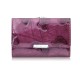 Portfel damski skórzany lakierowany mały purpurowy z RFID SP-27-PRP