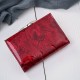 Portfel damski skórzany lakierowany mały czerwony z RFID SP-27-RD