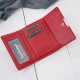 Portfel damski skórzany lakierowany mały czerwony z RFID SP-27-RD