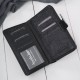 Portfel damski skórzany duży lakierowany czarny poziomy z RFID SP-25-BL