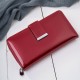 Portfel damski skórzany duży lakierowany czerwony poziomy z RFID SP-25-RD