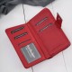 Portfel damski skórzany duży lakierowany czerwony poziomy z RFID SP-25-RD
