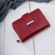 Portfel damski skórzany lakierowany mały czerwony z RFID SP-26-RD