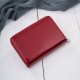Portfel damski skórzany lakierowany mały czerwony z RFID SP-26-RD