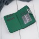 Portfel damski skórzany lakierowany mały zielony z RFID SP-26-GR