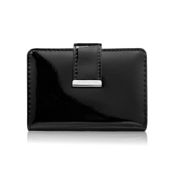 Portfel damski skórzany lakierowany mały czerwony z RFID SP-26-RD