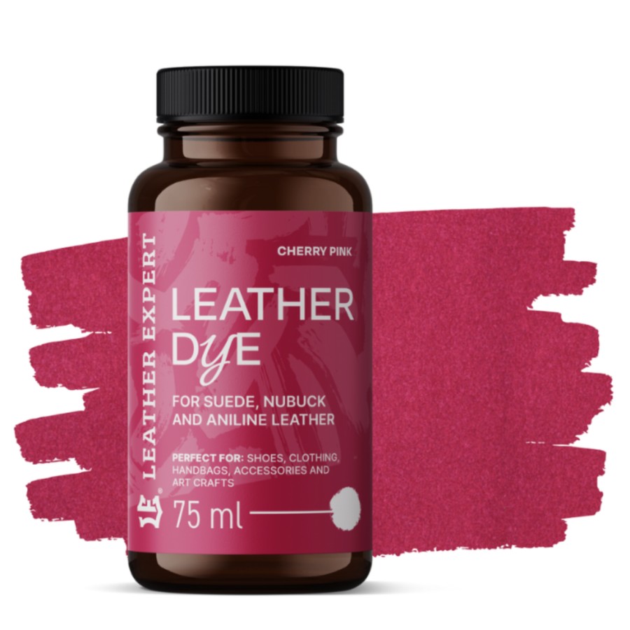 Vopsea pentru piele de căprioară, nubuc, culoare anilină maro închis 75ml Leather Expert Leather Dye LE-21-D75DBR