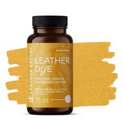 Farba do zamszu, nubuku, aniliny kolor Sunflower 75ml Leather Expert Leather Dye LE-21-D75SF