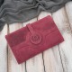 Dámská kožená peněženka červená velká vintage v horizontální orientaci s RFID Paolo Peruzzi T-134-HRD