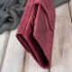 Dámská kožená peněženka červená velká vintage v horizontální orientaci s RFID Paolo Peruzzi T-134-HRD