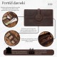 Dámská velká vintage hnědá kožená peněženka Paolo Peruzzi T-134-HBR