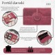 Dámská kožená peněženka červená velká vintage v horizontální orientaci s RFID Paolo Peruzzi T-134-HRD