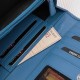 Portfel damski skórzany z RFID niebieski na prezent Paolo Peruzzi SL-11-CB