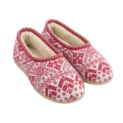 Bambosze damskie R.37 pantofle z zakrytą piętą kapcie na grubych spodach KDF-04-RD-37