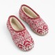Kapcie damskie R.37 pantofle z grubą podeszwą w kwiaty KDF-01-37