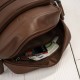 Saszetka skórzana męska na ramię listonoszka koniakowa miejska AY-30-CGBR