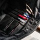 Torba męska na ramię do pracy czarna canvas skóra ekologiczna A4 AS-10-BL