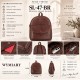Plecak damski skórzany mały brązowy vintage Paolo Peruzzi SL-47-BR