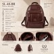 Plecak damski skórzany brązowy retro z kieszeniami Paolo Peruzzi SL-48-BR