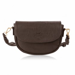 Torebka damska mała brązowa na ramię i do ręki elegancka Paolo Peruzzi MT-03-BR
