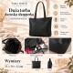 Torba damska na ramię duża czarna klasyczna shopperka Paolo Peruzzi MT-02-BL