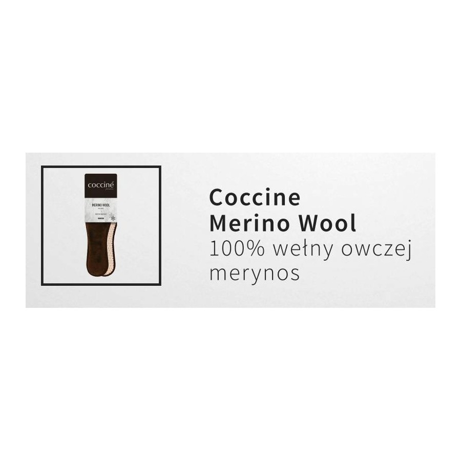 r.45 - wkładki do butów merino wool coccine
