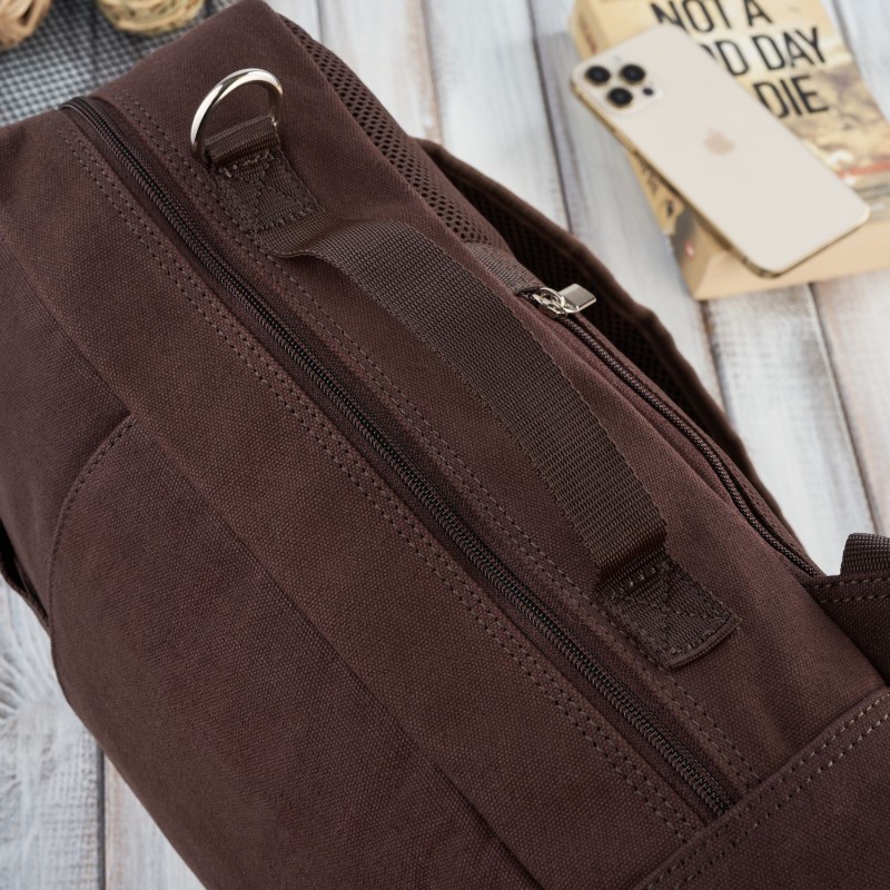 plecak męski na laptopa, mieszczący format a4 brązowy paolo peruzzi t-93-br