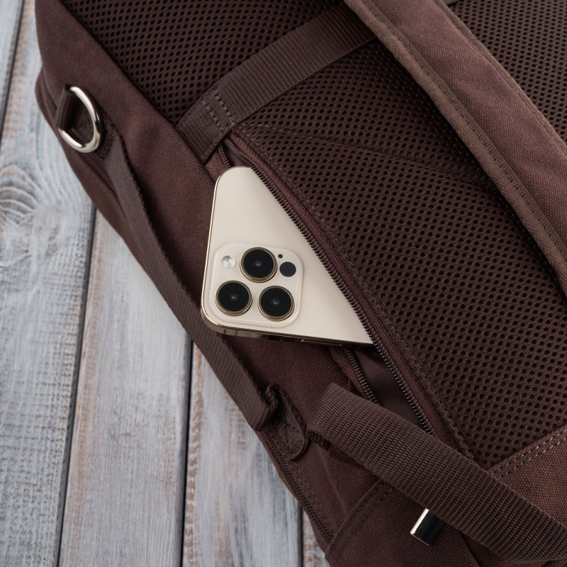 plecak męski na laptopa, mieszczący format a4 brązowy paolo peruzzi t-93-br